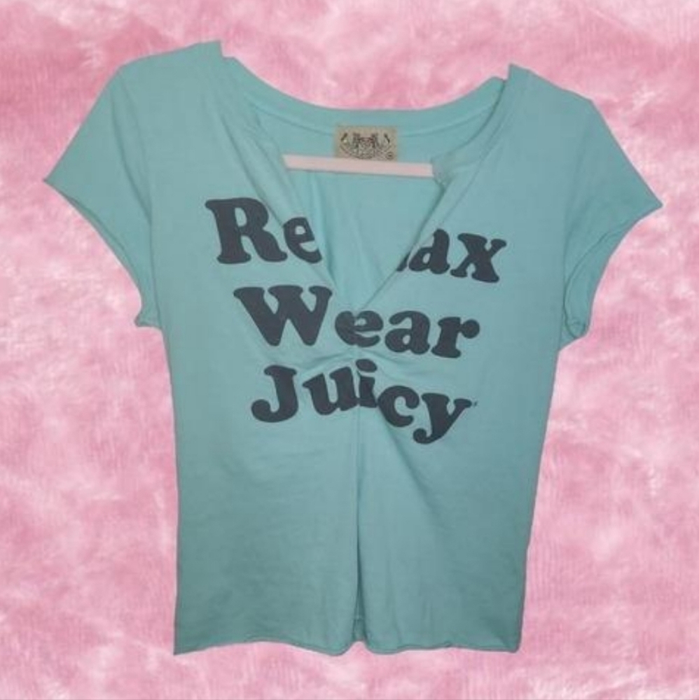 "Relax Wear Juicy" Juicy Couture Vintage Y2K T-shirt - Picture 1 of 2